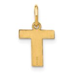 14ky Letter T Initial Pendant - Image 3