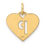 14ky Initial Letter P Initial Charm - Image 3