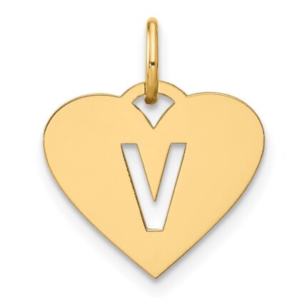 14ky Initial Letter V Initial Charm