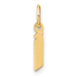 14ky Lowercase Letter I Initial Pendant