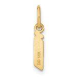 14ky Lowercase Letter I Initial Pendant - Image 3
