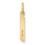 14ky Lowercase Letter J Initial Pendant - Image 3