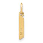 14ky Lowercase Letter L Initial Pendant - Image 3
