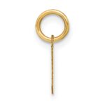 14ky Lowercase Letter N Initial Pendant - Image 2