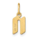 14ky Lowercase Letter N Initial Pendant - Image 3