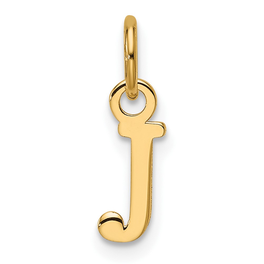 XNA1466Y_J.jpg 14ky Cutout Letter J Initial Pendant - Image 1