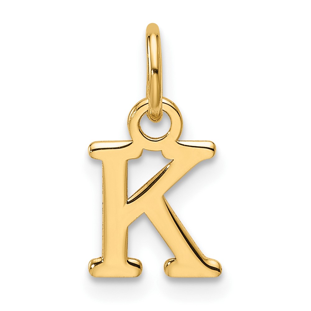 XNA1466Y_K.jpg 14ky Cutout Letter K Initial Pendant - Image 1