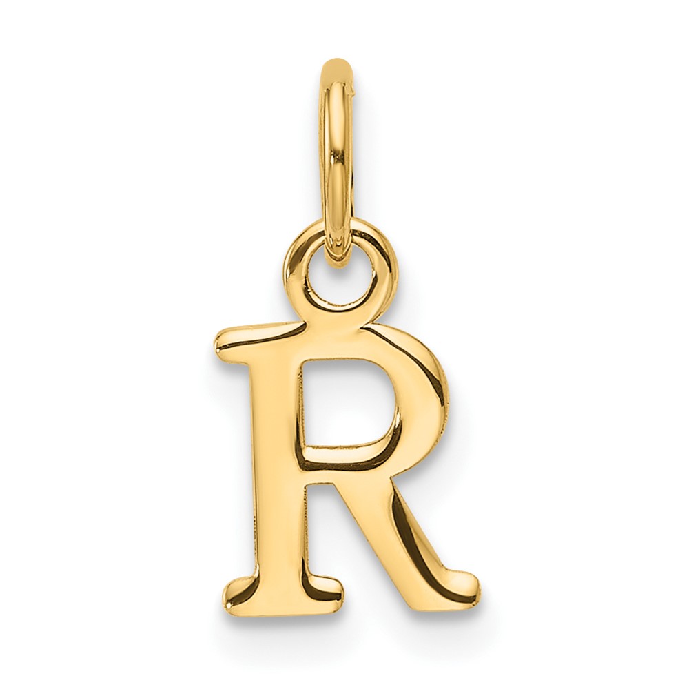 XNA1466Y_R.jpg 14ky Cutout Letter R Initial Pendant - Image 1