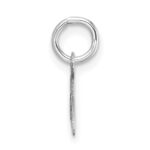 14K White Gold Uppercase Letter A Initial Charm - Image 2