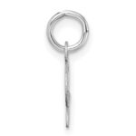 14K White Gold Uppercase Letter S Initial Charm - Image 2