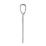 Sterling Silver/Rhodium-plated Nevada State Pendant - Image 2