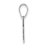 Sterling Silver/Rhodium-plated Oregon State Pendant - Image 2