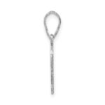 Sterling Silver/Rhodium-plated West Virginia State Pendant - Image 2