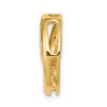 14k 3/8 carat Lab Grown Diamond VS/SI+ G+ Complete Circle Chain Slide Pendant - Image 2