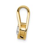 14k Complete 4.7mm AA Diamond Teardrop-Shape Slide Fits up to 3mm Regular/6mm Fancy or Reversible Omega - Image 2