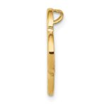 14k Small Quatrefoil Design Chain Slide - Image 2