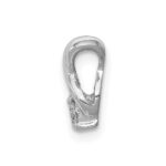14k White Gold Complete 2.9mm A Diamond Chain Slide - Image 2