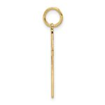 14K Laser Designed Cut-out Cross Charm - Image 2