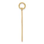 14K Laser Designed Cut-out Cross Charm - Image 2