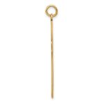 14K Laser Designed Cut-out Cross Charm - Image 2