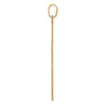 14k Florentine Satin Cross Pendant - Image 2