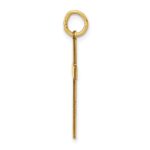 14K Laser Designed Cross with Hearts Charm - Image 2