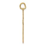 14K Laser Designed Ichthus Cross Charm - Image 2