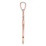 14k Rose Gold Cross Pendant - Image 2
