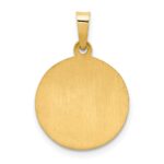 14k Polished and Satin Hollow Our Guardian Angel Medal Charm - Image 4