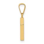14k Polished Cross Pendant - Image 2