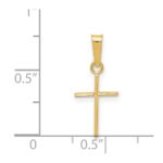 14k Polished Cross Pendant - Image 3