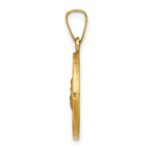 14k Polished and Satin Hollow St. Anthony Medal Pendant - Image 2