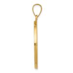 14k Polished and Satin Hollow Large St. Anthony Medal Pendant - Image 2