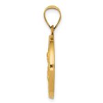 14k Polished and Satin Hollow St. Barbara Medal Pendant - Image 2