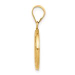 14k Polished and Satin Hollow CONFIRMATION with Cross Charm - Image 2