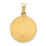 14k Polished and Satin Hollow CONFIRMATION with Cross Charm - Image 4