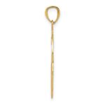 14k Hamsa Hand of God Filigree Pendant - Image 2