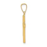 14k Polished Latin Cross Pendant - Image 2