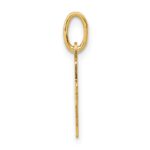 14k Polished Cross with Heart Pendant - Image 2