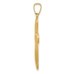 14k Polished Rounded Cross Pendant - Image 2