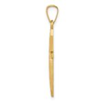 14k Polished Passion Cross Pendant - Image 2