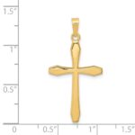 14k Polished Cross Pendant - Image 4