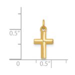 14k Polished Cross Pendant - Image 4