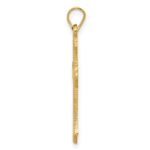 14k Budded Cross Pendant - Image 2