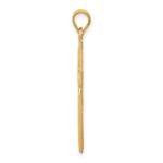 14k Polished Latin Cross Pendant - Image 2