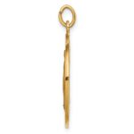 14k Polished and Satin Solid Miraculous Medal Round Pendant - Image 2