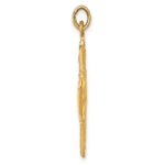 14k Polished and Satin Solid Medium 4-Way Medal Pendant - Image 2