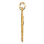 14k Polished and Satin Solid Small 4-Way Medal Pendant - Image 2