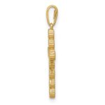 14K CZ Cross Pendant - Image 2