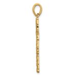 14K Nugget Style Cross Pendant - Image 2
